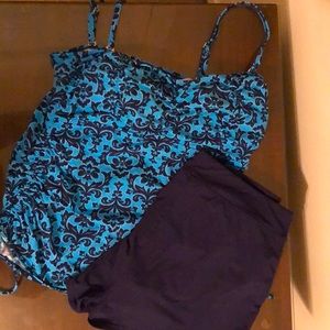 Lands End two piece bathing suit
